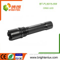 Factory Supply Powerful Rechargeable 1*18650 Battery Emeregncy Usage Tactical Birght 5W Cree Zoomable Flashlight Flesh Torch